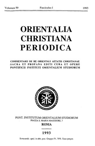 ﻿Orientalia Christiana Periodica