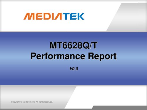 ﻿گزارش عملکرد MT6628Q/T