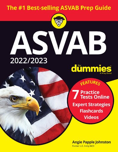 ﻿2022 / 2023 ASVAB For Dummies کتاب 7 تمرین تست فلش کارت آنلاین ویدیو.