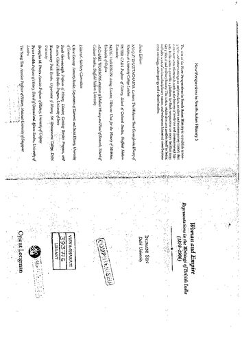 ﻿زن و امپراتوری: بازنمایی در نوشته های هند بریتانیایی، 1858-1900