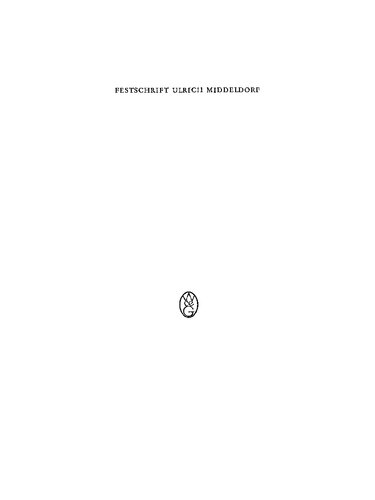 ﻿Festschrift Ulrich Middeldorf