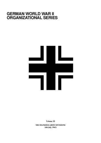 ﻿تشکیلات ارتش مکانیزه سری سازمانی جنگ جهانی دوم آلمان