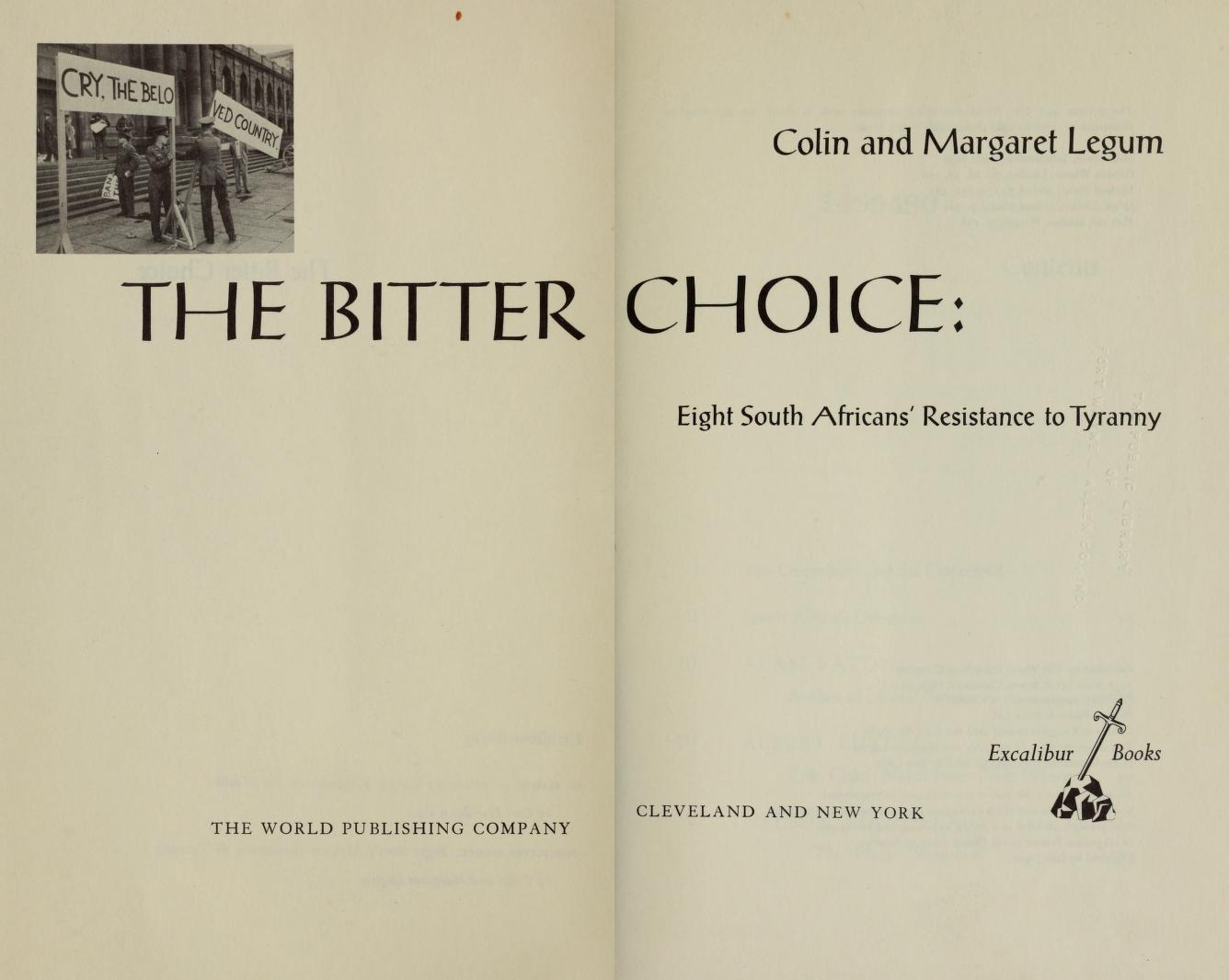 ﻿انتخاب تلخ: مقاومت هشت آفریقای جنوبی در برابر استبداد