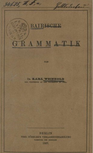 ﻿دستور زبان باواریایی