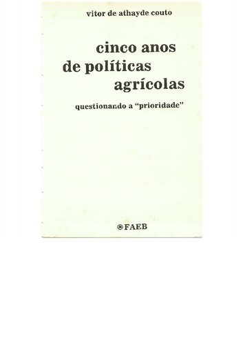 ﻿پنج سال سیاست های کشاورزی: ​​زیر سوال بردن 