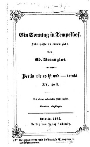 ﻿یکشنبه در تمپلهوف: یک مسخره محلی در یک عمل