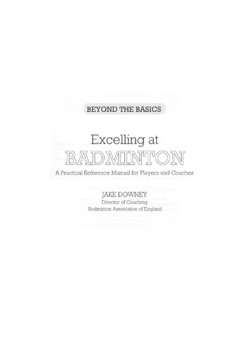 ﻿عالی در بدمینتون - راهنمای عملی مرجع برای بازیکنان و مربیان