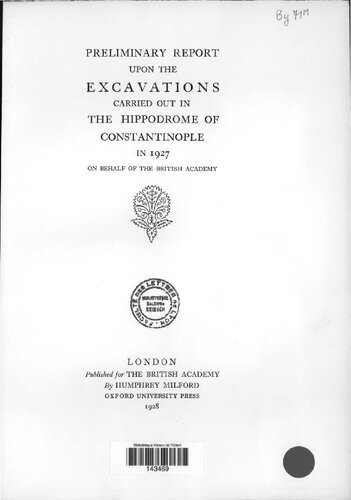 ﻿گزارش اولیه از کاوش های انجام شده در هیپودروم قسطنطنیه در سال 1927