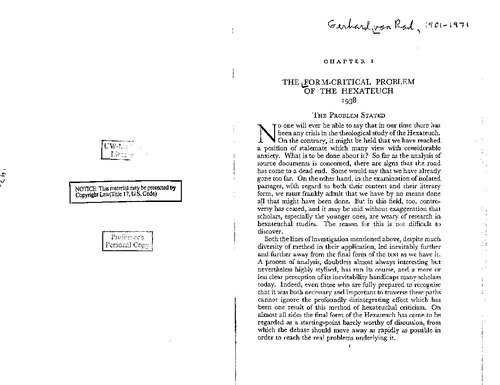 ﻿فون راد 38 - مسئله شکلی - بحرانی هگزاتوخ