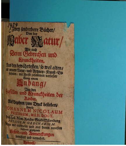 ﻿دو کتاب عجیب درباره طبیعت زنان و همچنین ناتوانی ها و بیماری های آنها