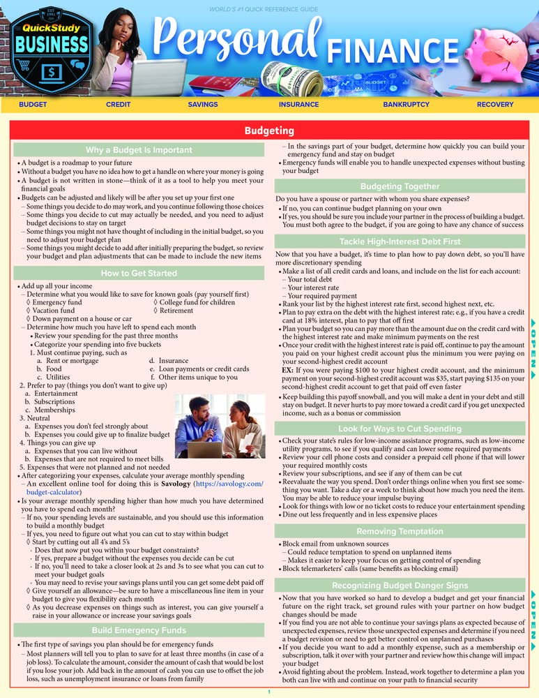 ﻿امور مالی شخصی: راهنمای مرجع چند لایه برای مطالعه سریع