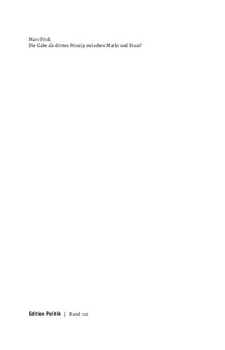 ﻿هدیه به عنوان اصل سوم بین بازار و دولت؟ دیدگاه‌هایی از مارسل ماوس تا امروز