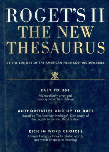 ﻿Roget's II - The New Thesaurus (به درستی نشانک گذاری شده است)