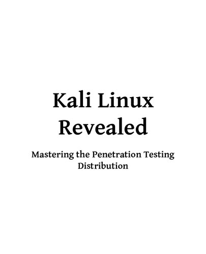 ﻿Kali Linux Revealed: تسلط بر توزیع تست نفوذ