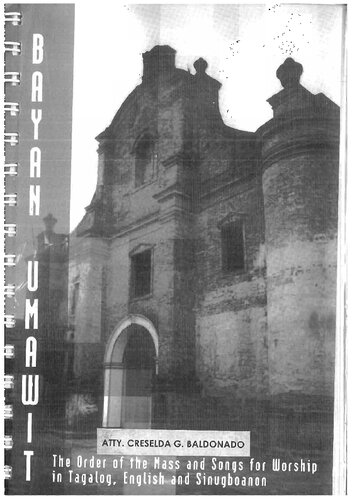 ﻿Bayan Umawit The Order of Mass and Songs for Worship به زبان تاگالوگ، انگلیسی و Sinugboanan