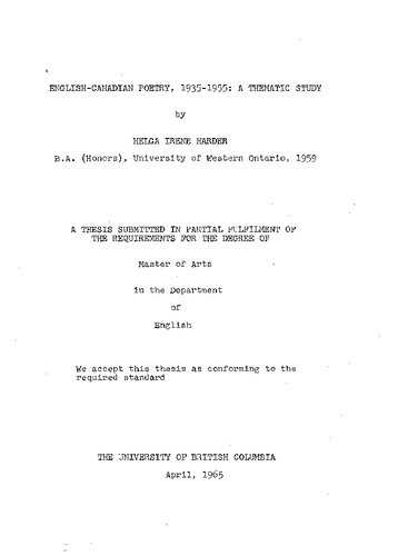 ﻿[پایان نامه] شعر انگلیسی-کانادایی ، 1935-1955: یک مطالعه موضوعی