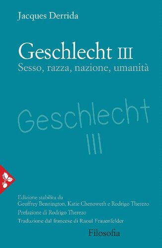﻿GESCHLECHT III. رابطه جنسی ، نژاد ، ملت ، بشریت