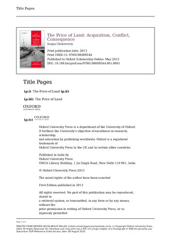 ﻿قیمت زمین: تملک، تعارض، پیامد