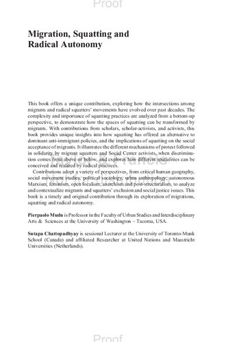 ﻿مهاجرت، چمباتمه زدن و خودمختاری رادیکال