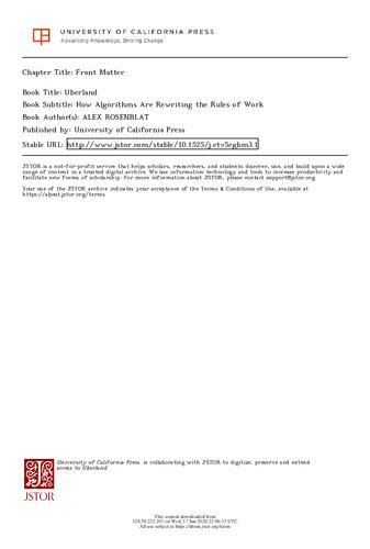 ﻿اوبرلند: چگونه الگوریتم‌ها قوانین کار را بازنویسی می‌کنند