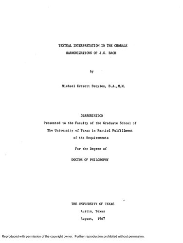 ﻿تفسیر متنی در هماهنگی های گروهی J.S. باخ