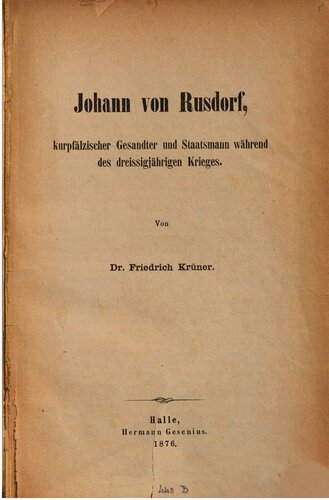 ﻿یوهان فون رادورف، فرستاده و سیاستمدار پالاتین در طول جنگ سی ساله