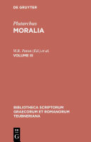 ﻿پلوتارک: Moralia Vol. 3.