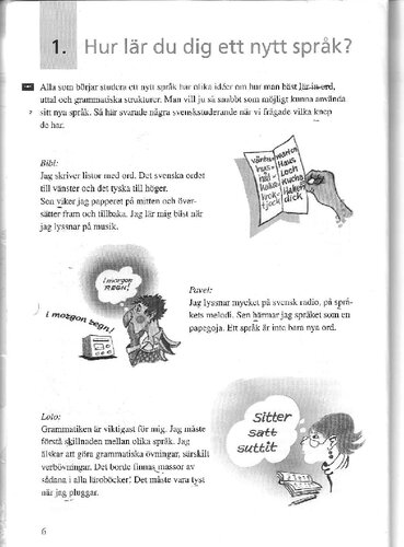 ﻿به زبان سوئدی!. 2، کتاب درسی: سوئدی به عنوان یک زبان خارجی: B1