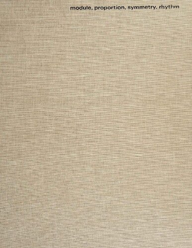 ﻿ماژول، تناسب، تقارن، ریتم