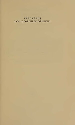﻿Tractatus Logico-Philosophicus