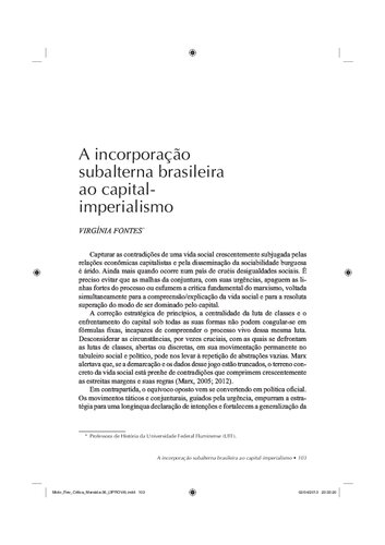 ﻿ادغام فرودست برزیل در سرمایه امپریالیسم