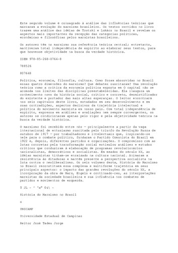﻿تاریخ مارکسیسم در برزیل جلد 2
