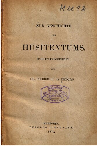 ﻿درباره تاریخ هوسیتیسم [هوسیتیسم]: پایان نامه توانبخشی
