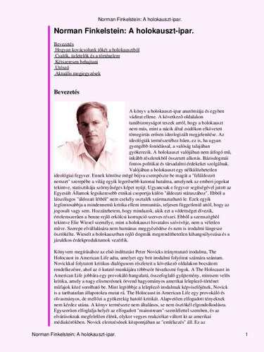 ﻿صنعت هولوکاست: افکاری در مورد سرمایه گذاری رنج یهودیان