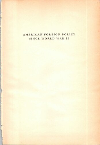 ﻿سیاست خارجی آمریکا از جنگ جهانی دوم