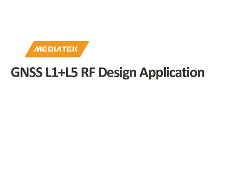 ﻿برنامه طراحی RF MT6631 GNSS L1 L5