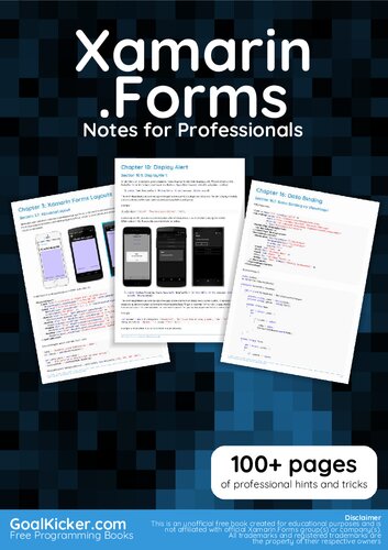 ﻿کتاب Xamarin.Forms Notes for Professionals