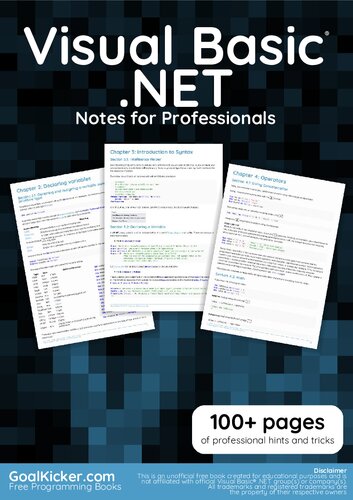 ﻿کتاب Visual Basic® .NET Notes for Professionals