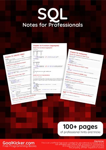 ﻿کتاب SQL Notes for Professionals