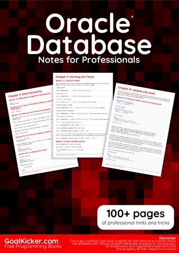 ﻿کتاب Oracle® Database Notes for Professionals