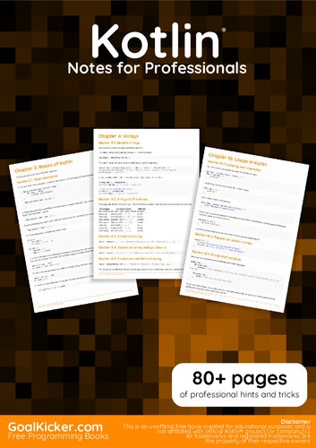 ﻿کتاب Kotlin® Notes for Professionals