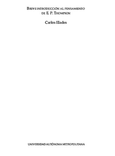 ﻿مقدمه ای کوتاه بر اندیشه ای پی تامپسون