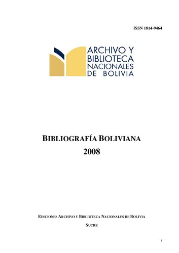 ﻿کتابشناسی بولیوی 2008