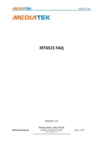 ﻿سوالات متداول MT6515