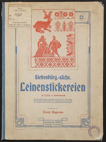 ﻿امیل سیجریوس - گلدوزی های کتانی ساکسون ترانسیلوانیا (1906)