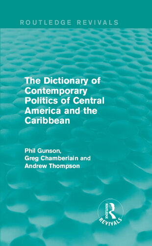 ﻿دیکشنری سیاست معاصر آمریکای مرکزی و کارائیب