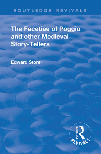 ﻿Revival: The Facetiae of Poggio and other Medieval Story-Porgios (1928)