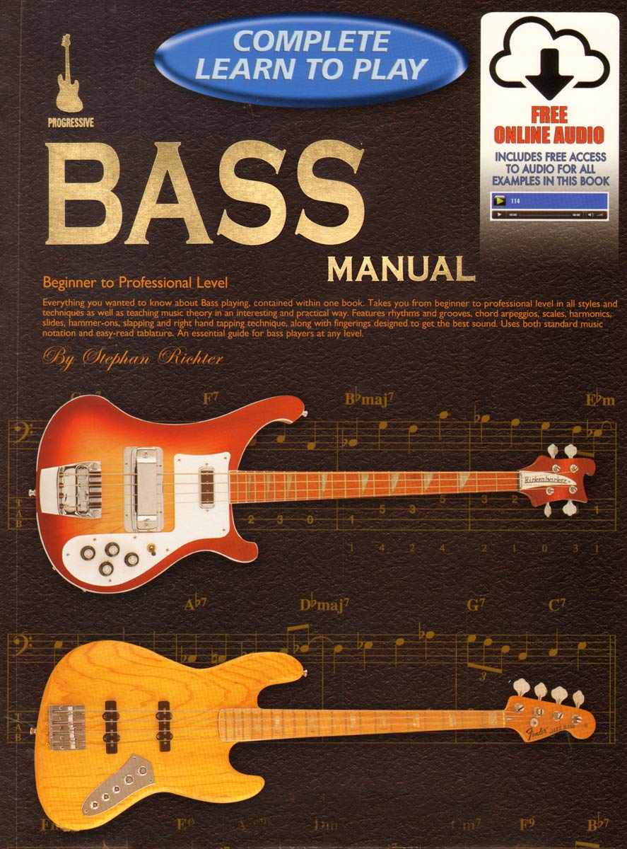 ﻿69263 - Progressive Complete Learn to Play Bass Manual - کتاب/صوت آنلاین