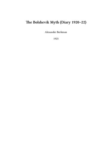 ﻿دفتر خاطرات اسطوره بلشویک 1920-22