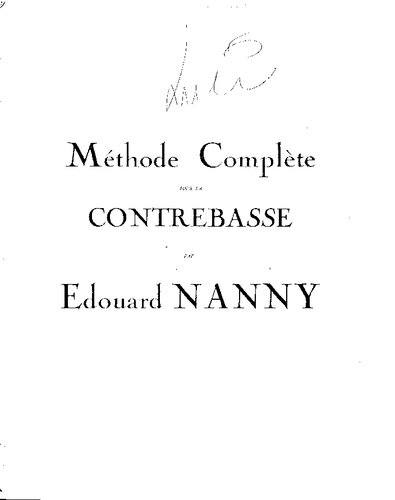﻿Méthode Complète pour Contrebasse = روش کامل برای دابل باس.